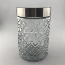 Glass Storage Jar with Metal Lid